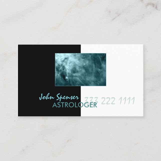 Carte Galaxy Cosmos Métaphysique Blue (Devant)