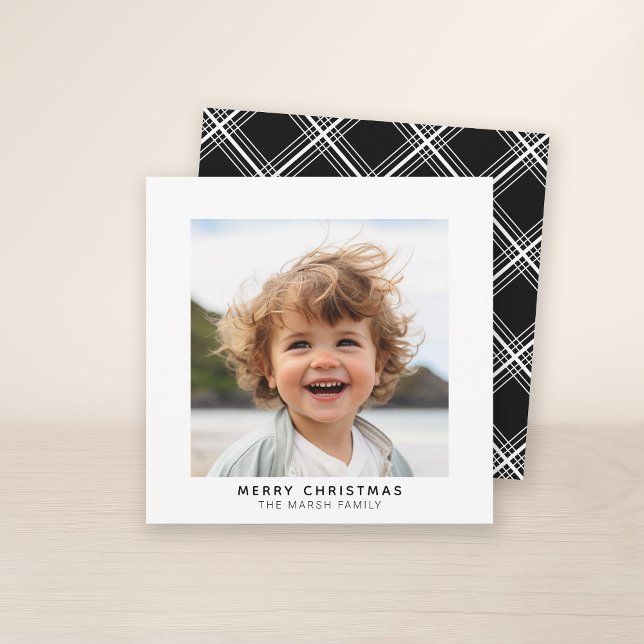 Carte Galerie instantanée de photos frontière blanche Jo (A simple white border makes this a beautiful Christmas card with a gallery style. Print or Download)