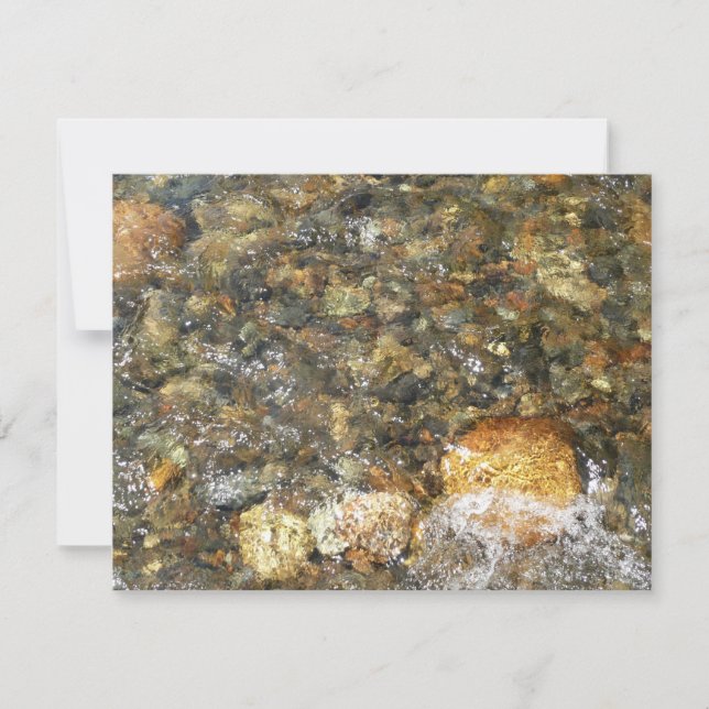 Carte Galets Brown et gris naturel Abstrait (Devant)