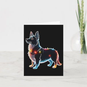 Carte Gallois Corgi Chien Arbre de Noël Chandail Noël Ch