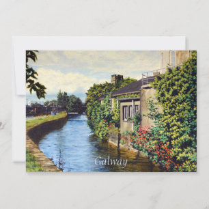 Carte Galway City Irlande Pittoresque Canal View