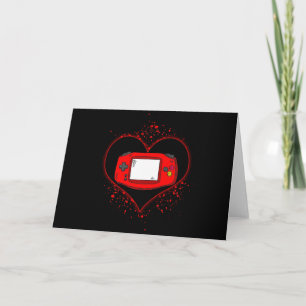 Carte Gamer Heart Valentines Day Video Games Boys