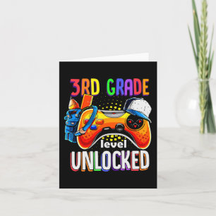 Carte Gamer Retour À L'École Gamepad 3e Niveau Troisième