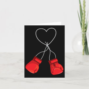 Carte Gants de boxe amour coeur Boxeur Saint Valentin 