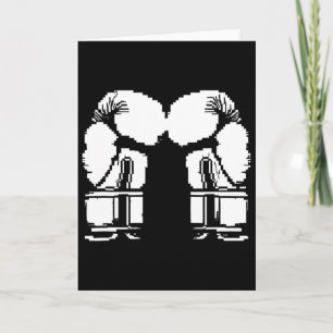 Carte Gants de kickboxing Pixel Art Sanda 