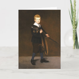 Carte Garçon avec épée (par Edouard Manet)