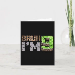 Carte Garçon d'anniversaire 9e Bruh j'ai 9 ans joueur Pi