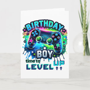 Carte Garçon d'anniversaire Il est temps de passer au ni