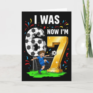 Carte Garçon d'anniversaire J'avais 6 ans Maintenant j'a