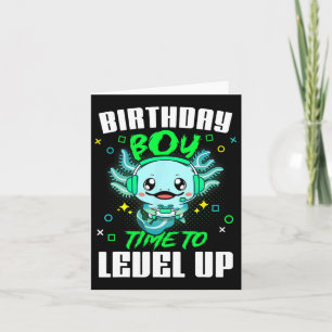Carte Garçon d'anniversaire Moment de passer au niveau s