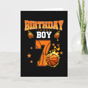 Carte Garçon de 7 ans anniversaire Sketll 7e anniversair
