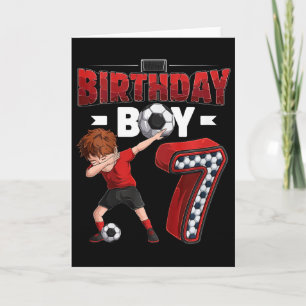 Carte Garçon qui fait du dabbing Enfant de 7 ans Joueur