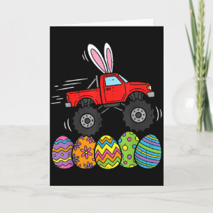 Carte Garçons Monster Truck de Pâques Joyeux Jour de Pâq