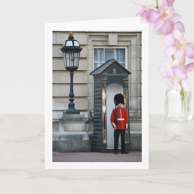 Carte Garde de la reine du palais de Buckingham à Sentry (Orchidée)