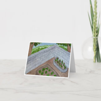 Carte Garden Corner Greeting Card