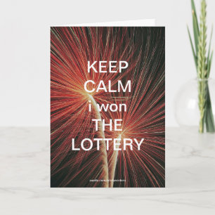 Carte GARDER CALME i a gagné LE LOTTERY V2