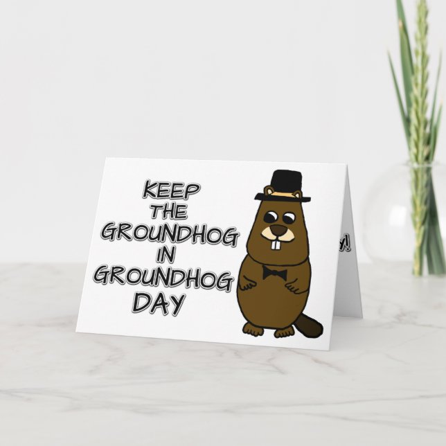 Carte Garder la marmotte de fond dans la journée de la m (Devant)