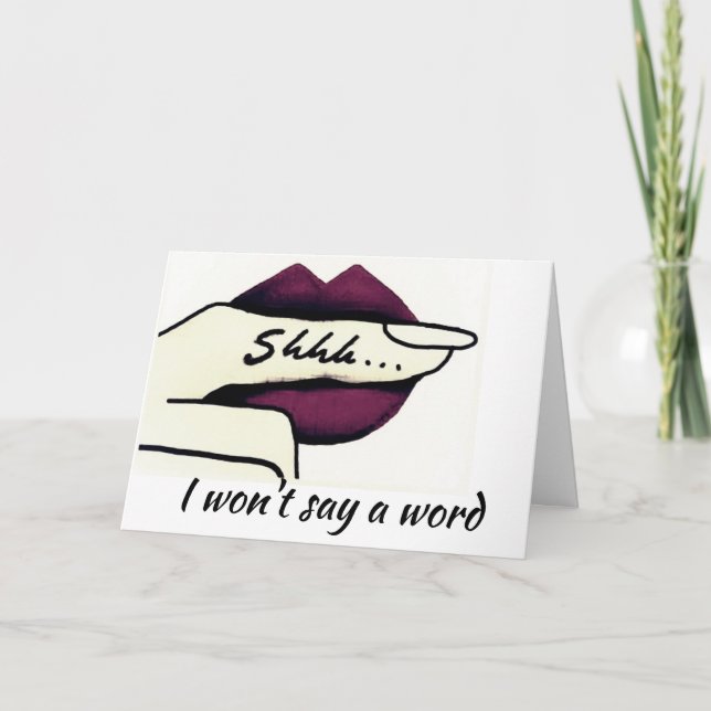 CARTE **GARDER SON ÂGE SECRET**  **ANNIVERSAIRE DE LA SŒ (Devant)