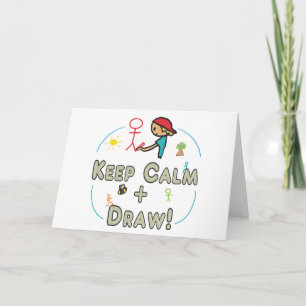 Carte Gardez Le Calme Et Dessinez