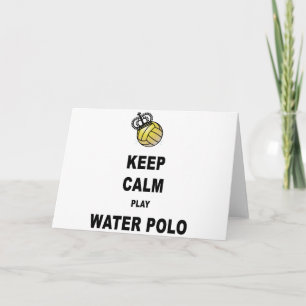 Carte Gardez les produits de polo d'eau de calme et de