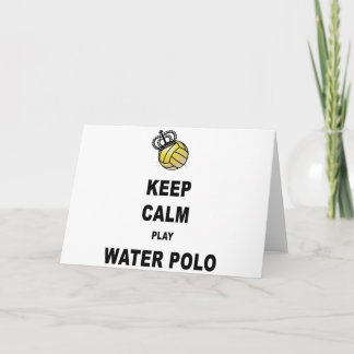 Carte Gardez les produits de polo d'eau de calme et de