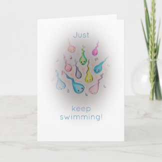 Carte Gardez simplement la natation