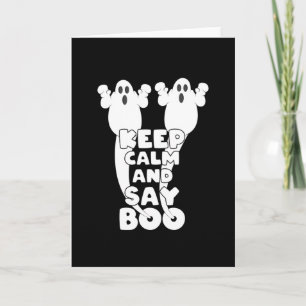Carte Gardez Votre Calme Et Dites Boo Drôle Halloween Fa