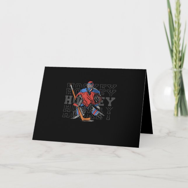 Carte Gardien de Hockey sur Gazon Avec Slogan - Hockey s (Devant)