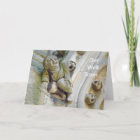 Gargoyle holding knee card