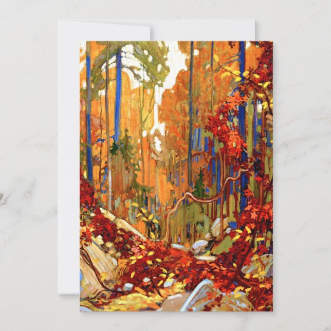 Carte Garland d'automne par Tom Thomson, (Devant)
