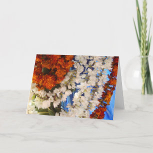 Carte Garlands des fleurs indiennes