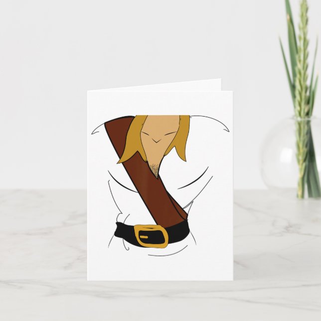 Carte Gaston Halloween Costume amusant (Devant)