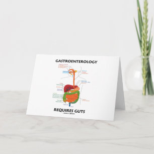 Carte Gastroentérologie Nécessite Des Guts (Système Dige