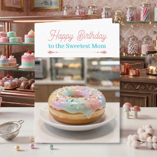 Carte Gâteau avec glaçage en verre pastel fantaisiste po