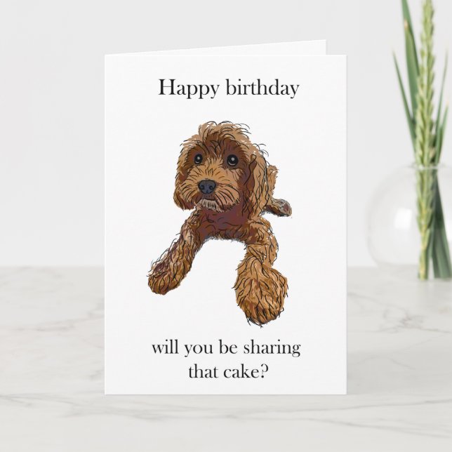 Carte Gâteau d'anniversaire - avec Rebel Rupert (Devant)