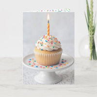 Gâteau d'anniversaire avec une bougie
