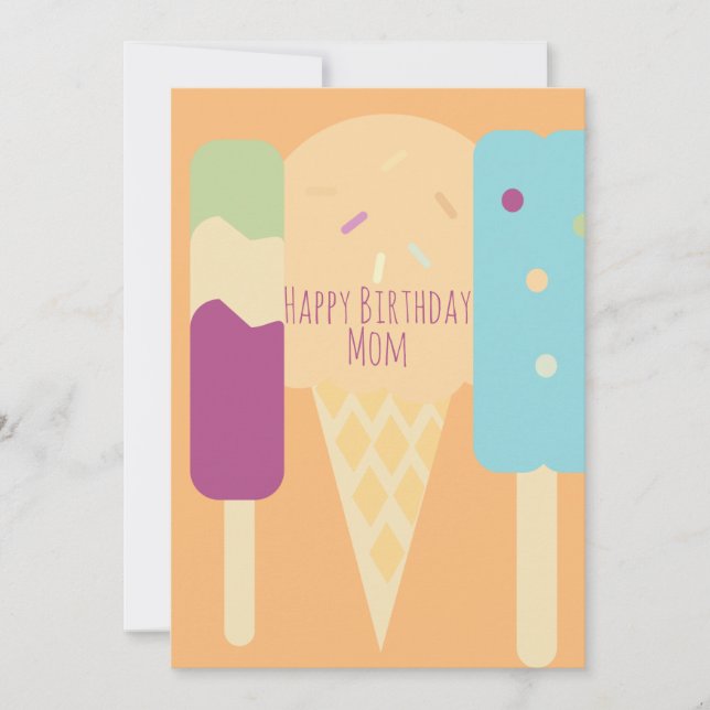 Carte Gâteau de glace varié d'été Sprinkles Anniversaire (Devant)