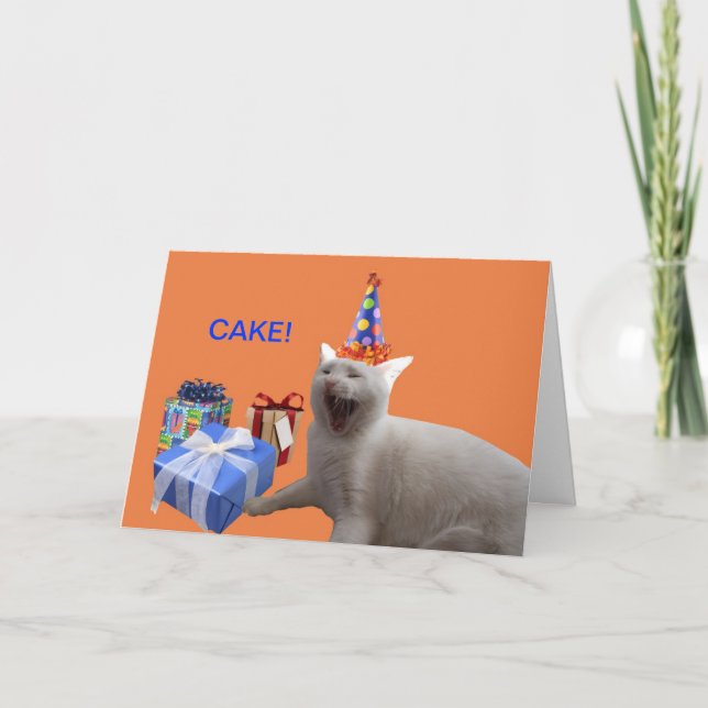 Carte GÂTEAU de joyeux anniversaire (Devant)