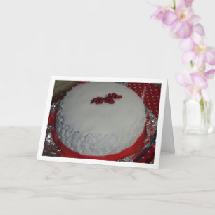 Carte Gâteau de Noël anglais traditionnel