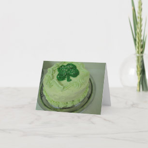 Carte Gâteau de shamrock, le jour de St Patrick