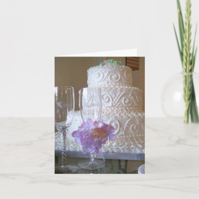 Carte Gâteau mariage (Devant)