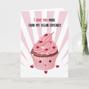 Carte Gâteau Végétal drôle de la Saint-Valentin