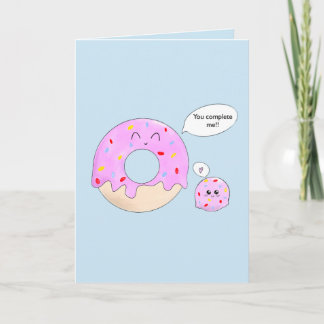 Carte Gaufre personnalisable mignon vous me complétez je