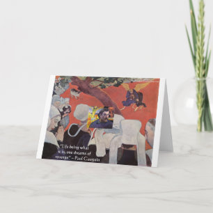 Carte Gauguin "Vie/Sagesse" Citations Cadeaux & T-shirts
