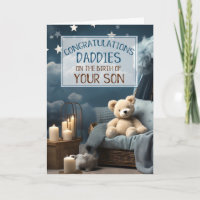 Gay DADDIES Bleu Nouveau bébé Félicitations
