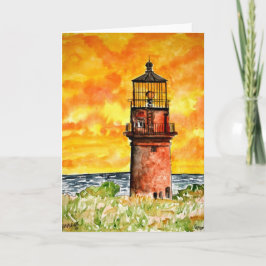 Carte gay head lighthouse marthas vineyard