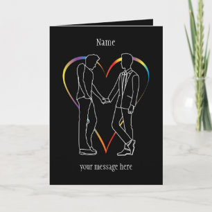 Carte Gay men Greeting card