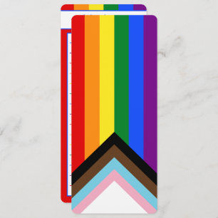 Carte Gay pride Intersection Rainbow Flag Notes Signet