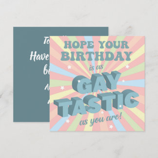 Carte Gay Tastic Birthday