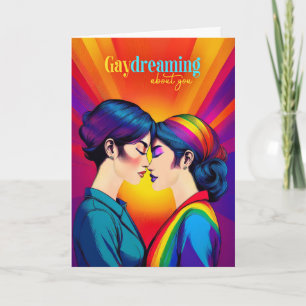 Carte Gaydreaming Asiatique Américain Lesbian Rainbow Lo